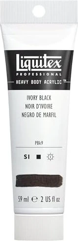 Liquitex Professional Heavy Body Acrylic ivory black, 59ml