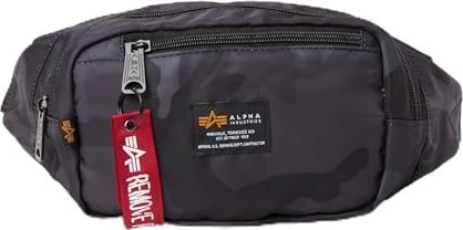 Alpha Industries Crew Camo Bauchtasche black camo