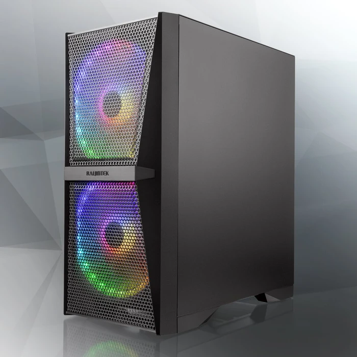 Raijintek Silenos MS Pro, schwarz, Glasfenster