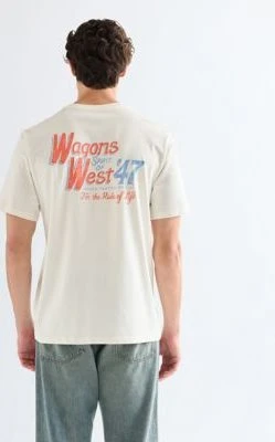 Wrangler Graphic T-Shirt kurzarm worn white (Herren)