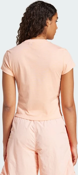 adidas Essentials Slim T-Shirt kurzarm glow pink (Damen)