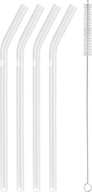 Zwilling Sorrento Glasstrohhalme gebogen transparent