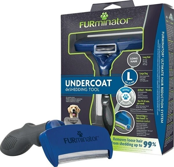 FURminator deShedding Tool für große Hunde mit langem Fell, Version 2