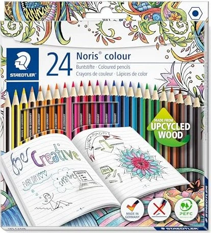 Staedtler Noris colour 185 Johanna Basford Edition Buntstift sortiert, 24er-Set