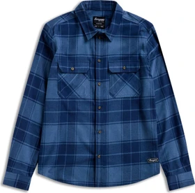 Bergans Nordmarka Flannel Hemd langarm granite blue/navy blue check (Herren)