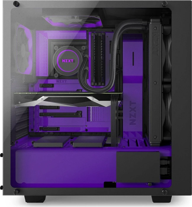 NZXT Source 340 Elite Limited Purple Edition, Glasfenster