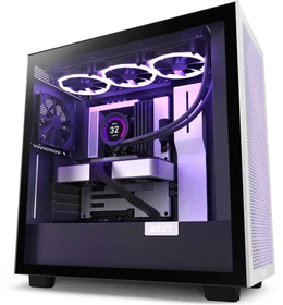 NZXT H7 Flow White/Black, weiß/schwarz, Glasfenster