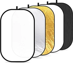 Neewer 5-in-1 tragbarer Lichtreflektor / Diffusor Set Oval 120x180cm