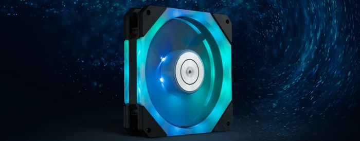 EK Water Blocks EK-Quantum Impulse 120 D-RGB Black, 400-1800rpm, LED-Steuerung, 120mm