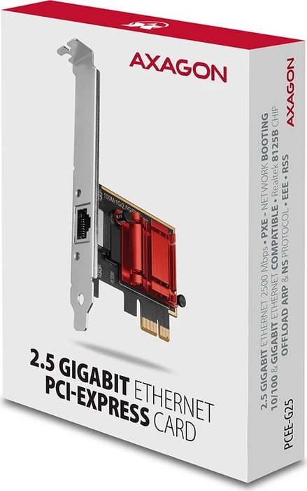 Axagon 2.5G LAN-Adapter, RJ-45, PCIe 2.1 x1
