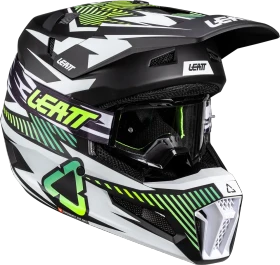 Leatt Moto 3.5 Junior matt schwarz/weiß/gelb/grün