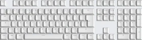 Wooting Double-shot PBT Keycap Set, Kunststoff (PBT), OEM-Profil, Just White, weiß, 138 Tasten, ISO-UK, ANSI-US