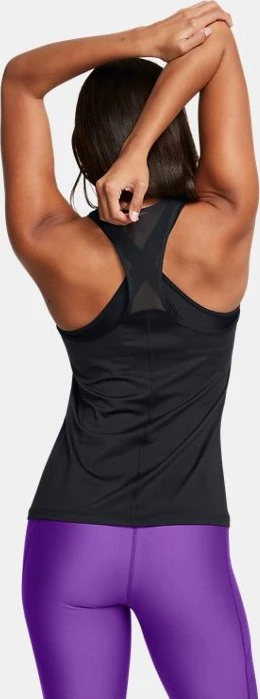 Under Armour HeatGear Armour Racer Funktionsshirt ärmellos schwarz/weiß (Damen)