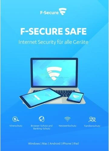 F-Secure Safe 2019, 3 User, 1 Jahr, ESD (multilingual) (Multi-Device)