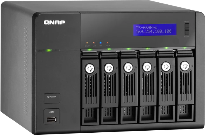 QNAP Turbo Station TS-669 Pro 24TB, 1GB RAM, 2x RJ-45 1000Base-T, 2x USB-A 3.0