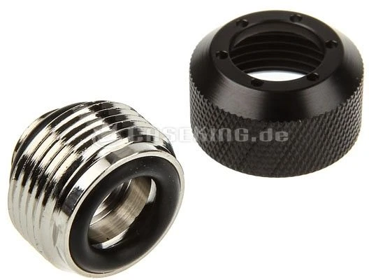 PrimoChill Revolver Anschluss, G1/4" auf 13/10mm - schwarz 10er Set