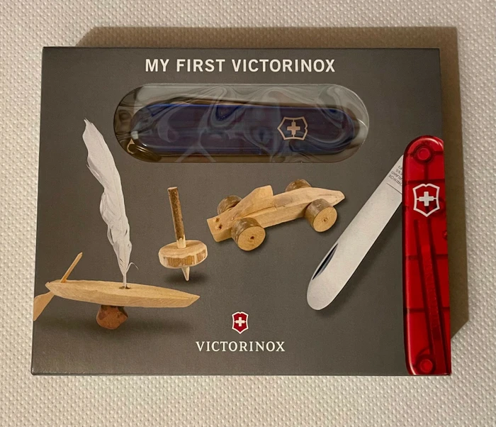 Victorinox My first Victorinox Taschenmesser blau transparent
