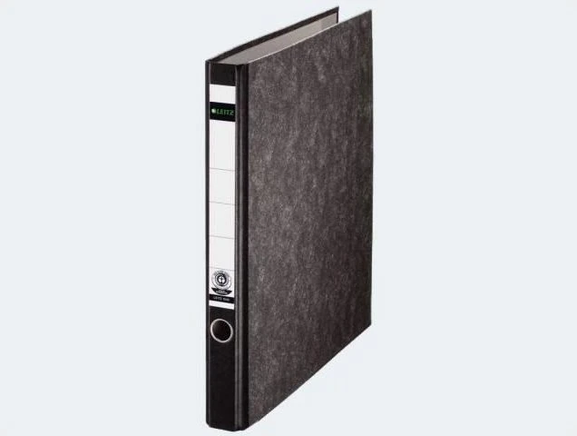 Leitz Standard Ringbuch 2-Ring Wolkenmarmor, 30mm, A4, schwarz