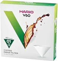 Hario V60 Filtertüten 01 W weiß, 40 Stück