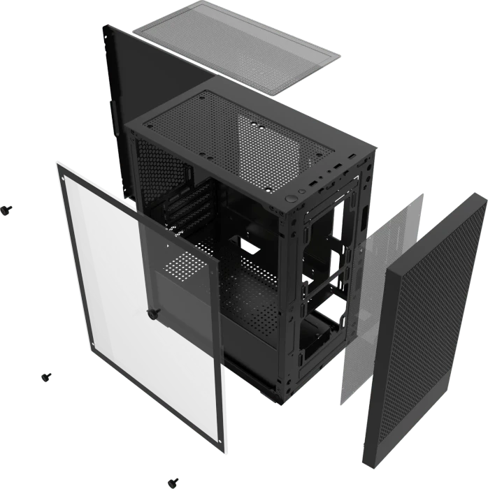 DarkFlash M305 Black, Glasfenster