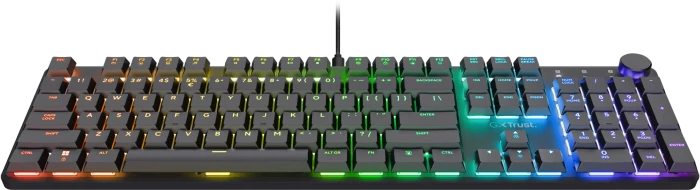 Trust Gaming GXT 866 Torix, schwarz, LEDs RGB, Huano WHITE, USB, DE