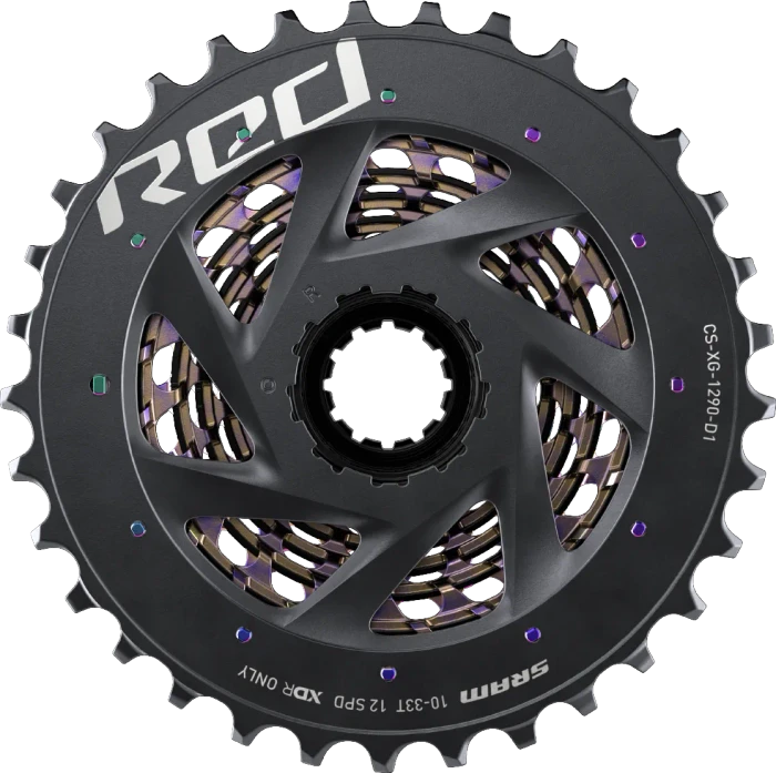 SRAM Red XG-1290 10-33 Kassette rainbow