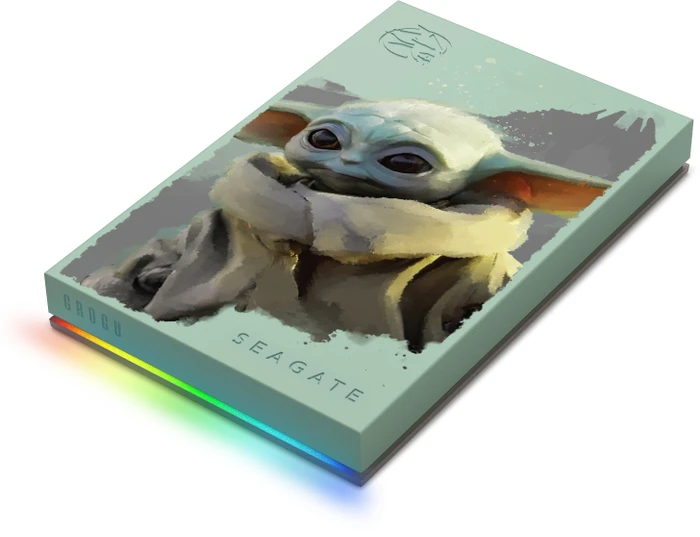 Seagate FireCuda Gaming HDD - Grogu Special Edition, 2TB, +Rescue, USB 3.0 Micro-B