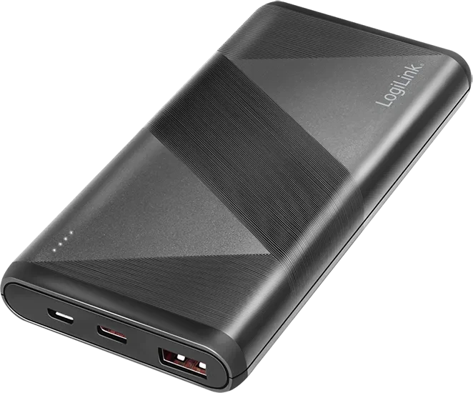LogiLink Powerbank 10000mAh 1x USB-A 1x USB-C schwarz