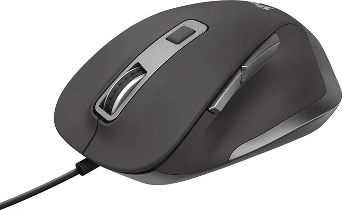 Trust Fyda Wired Comfort Mouse schwarz, USB