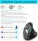 Zelotes F-36 Vertical Dual-Mode Wireless Mouse, schwarz, USB/Bluetooth Vorschaubild
