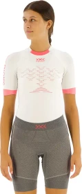 X-Bionic The Trick 4.0 Laufshirt kurzarm arctic white/neon flamingo (Damen)