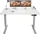 Maidesite S2 Pro Plus elektrisch höhenverstellbarer Sitz-Steh-Schreibtisch 120x60cm weiß/grau