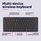 Trust Vira Multi-Device Wireless Keyboard, schwarz, Bluetooth, UK Vorschaubild