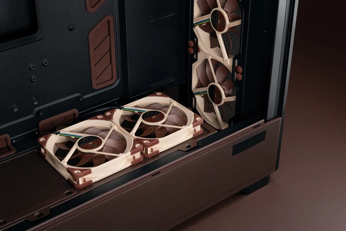 Antec Flux Pro Noctua Edition, schwarz/braun, Glasfenster