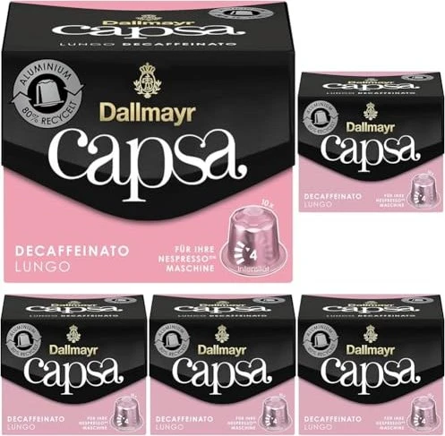 Dallmayr capsa Lungo Decaffeinato Kaffeekapseln, 10 Stück