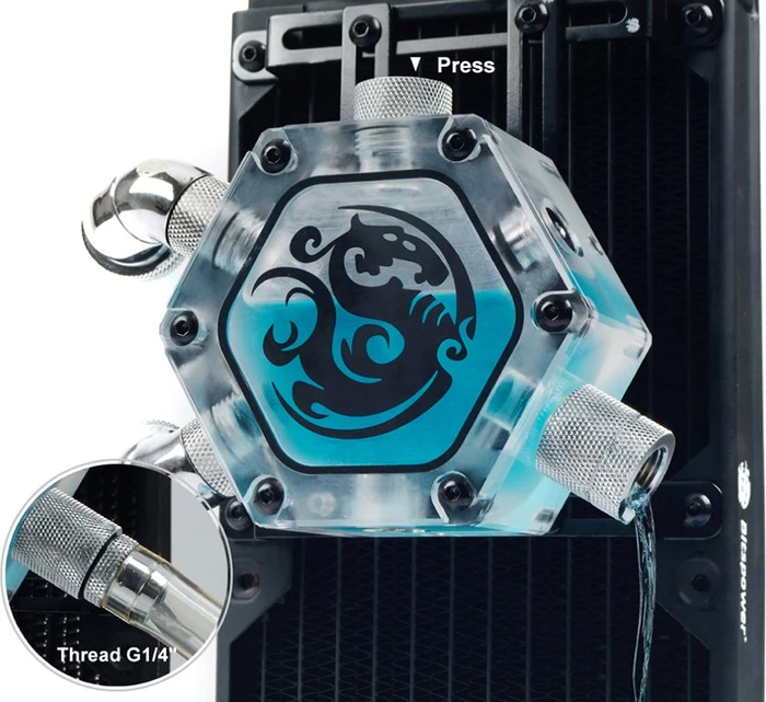 Bitspower Wasserauslass G1/4", Silver