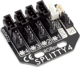 Aqua Computer RGBpx Splitty4, Lüfterverteiler, Lichtsteuerung, 4-fach