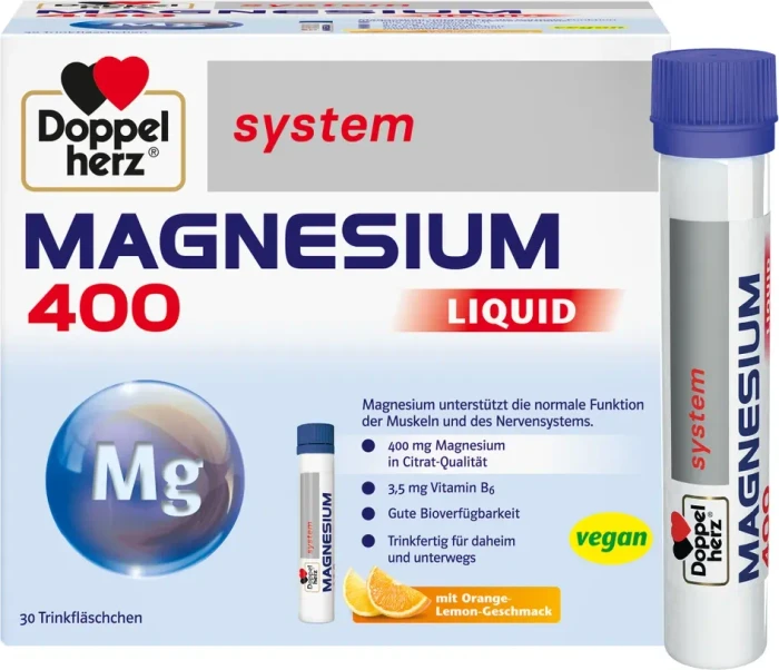 Doppelherz system Magnesium 400 liquid Trinkampullen, 30 Stück
