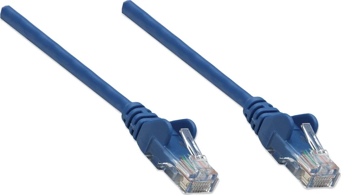 Intellinet Patchkabel, Cat5e, U/UTP, RJ-45/RJ-45, 20m, blau