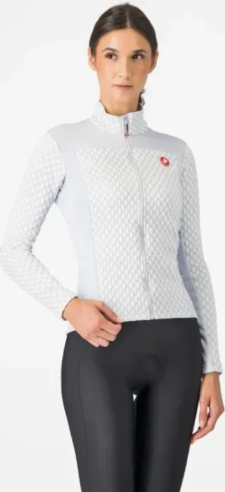 Castelli Sfida 2 Trikot langarm silver grey/white (Damen)