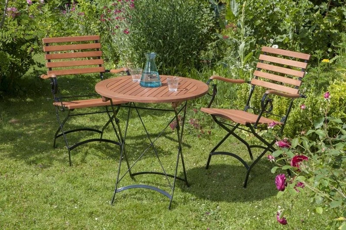 Merxx Schlossgarten Gartenmöbel-Set rund, 3-tlg.