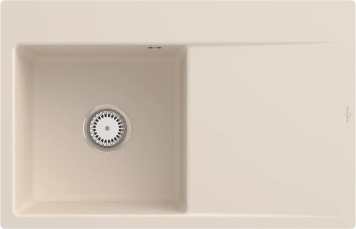 Villeroy & Boch Subway Style 45 Flat flächenbündig Becken links ivory