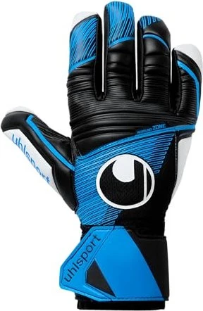 uhlsport Soft HN Comp Torwarthandschuhe black/fluo blue/white