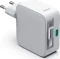 Hama Schnellladegerät GaN ausziehbares Ladekabel PD 30W weiß Vorschaubild