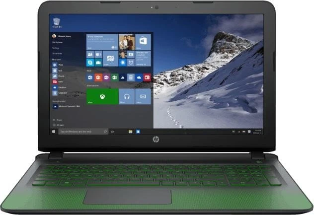 HP Pavilion 15-ak031ng, grün, Core i7-6700HQ, 8GB RAM, 128GB SSD, 1TB HDD, GeForce GTX 950M, DE