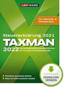 Lexware Taxman 2022 für Rentner und Pensionäre, ESD (deutsch) (PC) (08834-2013)