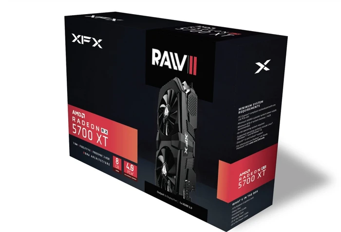 XFX Radeon RX 5700 XT Raw II, 8GB GDDR6, HDMI, 3x DP