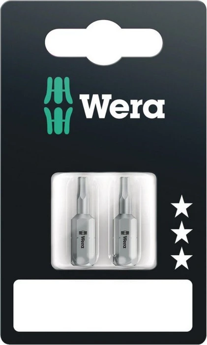 Wera 840/1 Z Innensechskant Bit 1/4", 2.5x25mm, 2 Stück