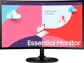 Samsung Essential Monitor S3 S36C (Standfuß rund), Standfuß rund, 24"