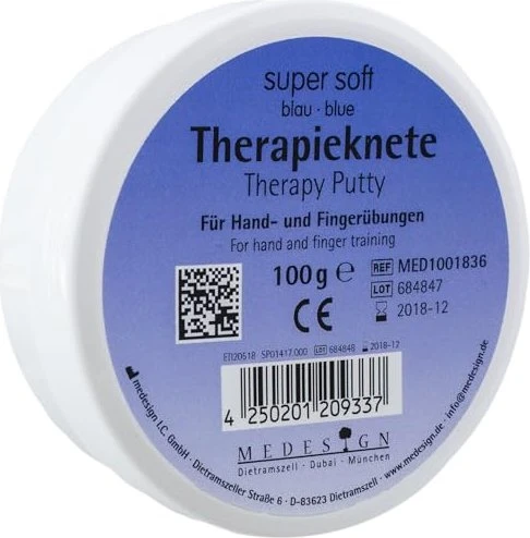 medesign Therapieknete extra-soft blau, 100ml